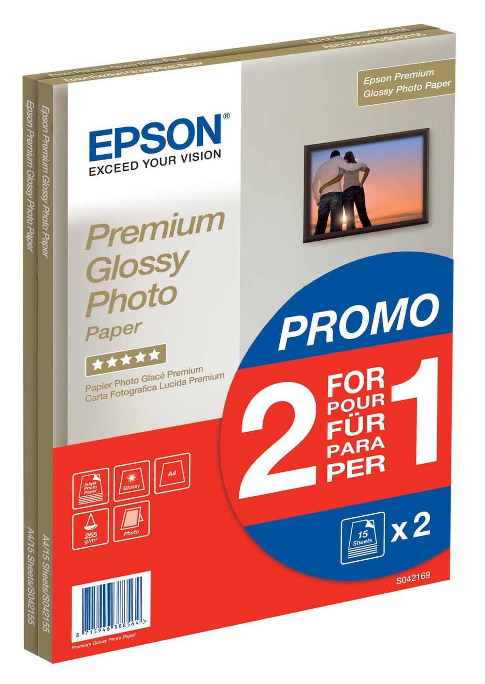 Epson C13S042169 Fotopapier DIN A4 255 gm 30 Blatt 31315790 5490₽