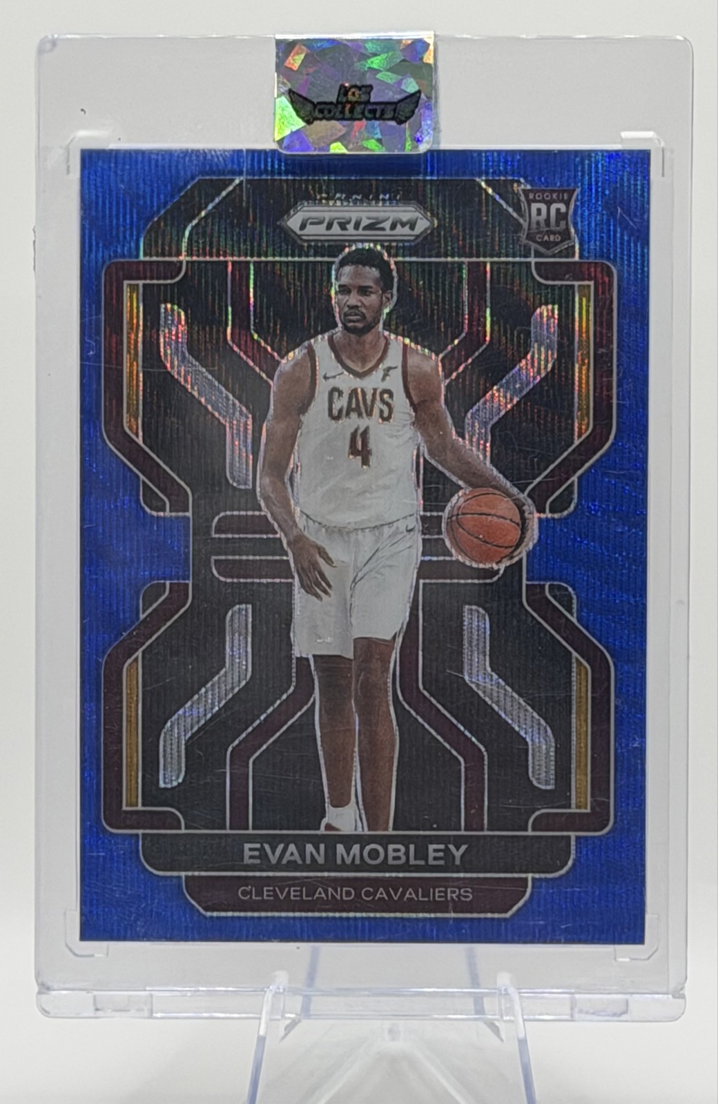 Evan Mobley 2021-22 Panini Prizm #325 Blue Wave Prizm (RC)