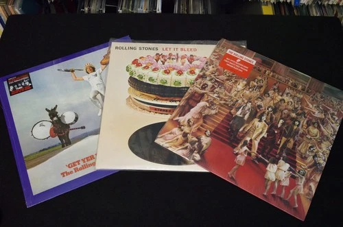 Rolling Stones 3 LP Vinyl Album Lot Ya Ya’ s Out, Let It Bleed, Only Rock N Roll