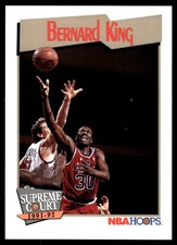 Bernard King 1991-92 Hoops #502 Bullets NBA READ FREE SHIPPING AutographDen