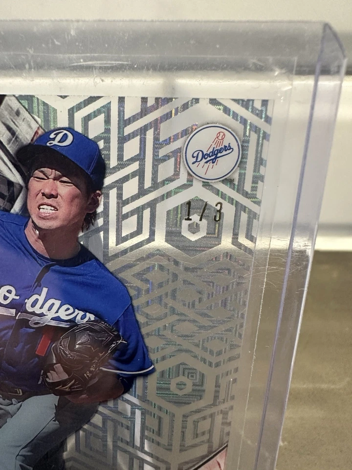 2016 Topps High Tek Kenta Maeda #HT-KM patrón 7 difractor moteado/3 (RC) Foto 3 de 3