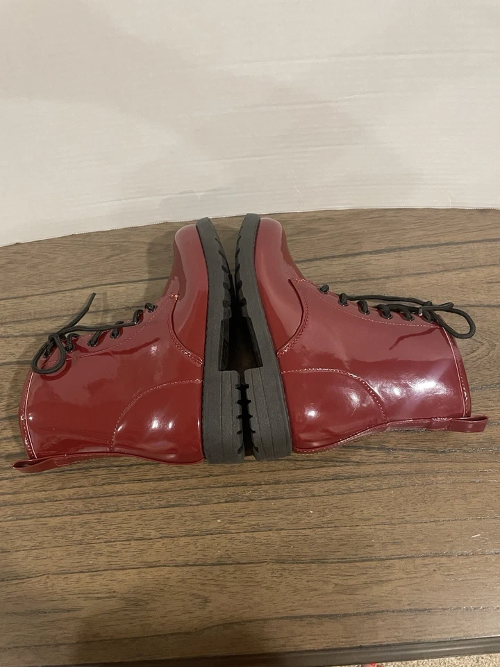 Lucky Top 靴子 1 码女孩青少年皮革拉链 — 第 3/4 张图片