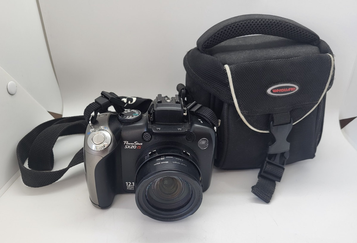 Canon Powershot SX20 IS Digital Bridge Camera - 20x Zoom - 12.1 MP
