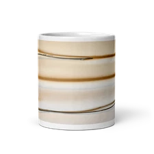 Earthy Minimalism Ceramic 11oz Mug - Natural Elegance Coffee Tea Drink Cup