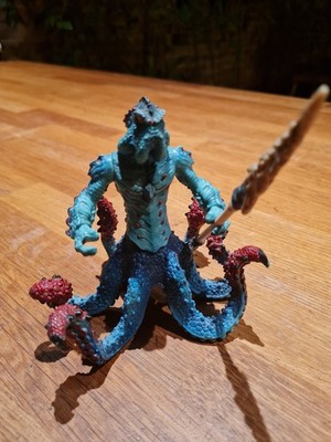 Schleich Eldrador 42449 Monsterkrake Figur Krake Wasserwelt Oktopus mit Waffe