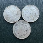 Lot of 3 Morgan Silver Dollars | 1921-P | 90% Silver | 2.32 oz | As-Is