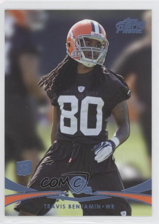 2012 Topps Prime Retail Blue Travis Benjamin #141 Rookie RC 1x8
