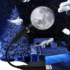 HD Moon Projector Shooting Star Manual Focus,Romantic LED Night Light Bedroom...