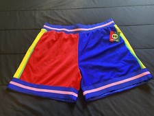 Cross Colours Black Peace Mesh Shorts Men  s Size 2XL But Fits Like XL 