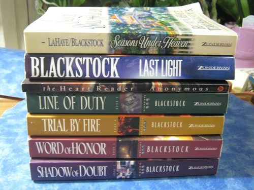 LOT OF 7 TERRI BLACKSTOCK Christian Suspense SC 4 Newpointe 911 Series VGC