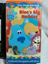 Nick Jr Blue’s Clues Play Along Big Holiday VHS Video Tape Nickelodeon Christmas