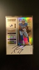 Kenny Golladay Rookie 2017 Panini Contenders Auto 37/49 Lions NIU Giants #339