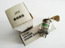 NOS 2x 6688 E180F GENERAL ELECTRIC Jan Tube Tube Valvola Valve Lamp 진쳵贀真空管