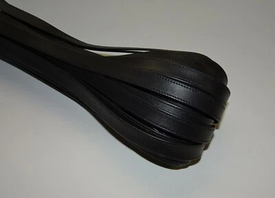 TEAM BEUST - LEATHERPROFESSIONALS Echt Leder Lederriemen genäht Taschenriemen Trageriemen 16 mm 1,6 cm schwarz