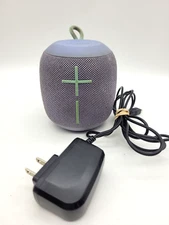 Ultimate Ears Bluetooth Wonderboom S-00163 Lilac Tested & Working with Charger