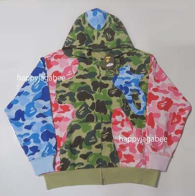 ape カモ柄zip hoodie Buy A Bathing Ape ABC Camo Crystal Stone Shark Full Zip