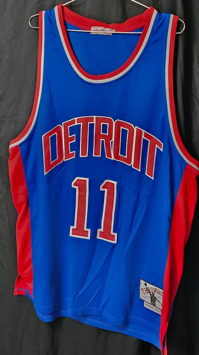 Detroit Pistons Men's Authentic #11 Isiah Thomas Jersey