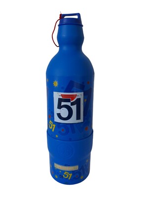 Pernod Pastis 51 Werbe-Isothermflasche Kunststoff blau 1L
