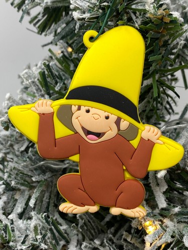 Curious George Weihnachtsschmuck 6-teiliges Set Mann mit der großen gelben Mütze - Bild 3 von 10