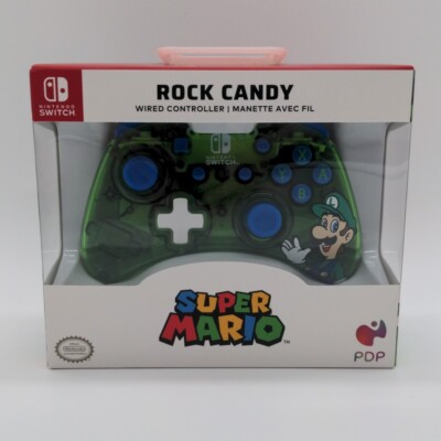 Nintendo Switch Luigi Controller PDP Wired Controller Super Mario Rock Candy NEU