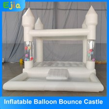 Image of 13FT PVC White Balloons Inflatable Bounce Castle Bouncy House For Kids Party