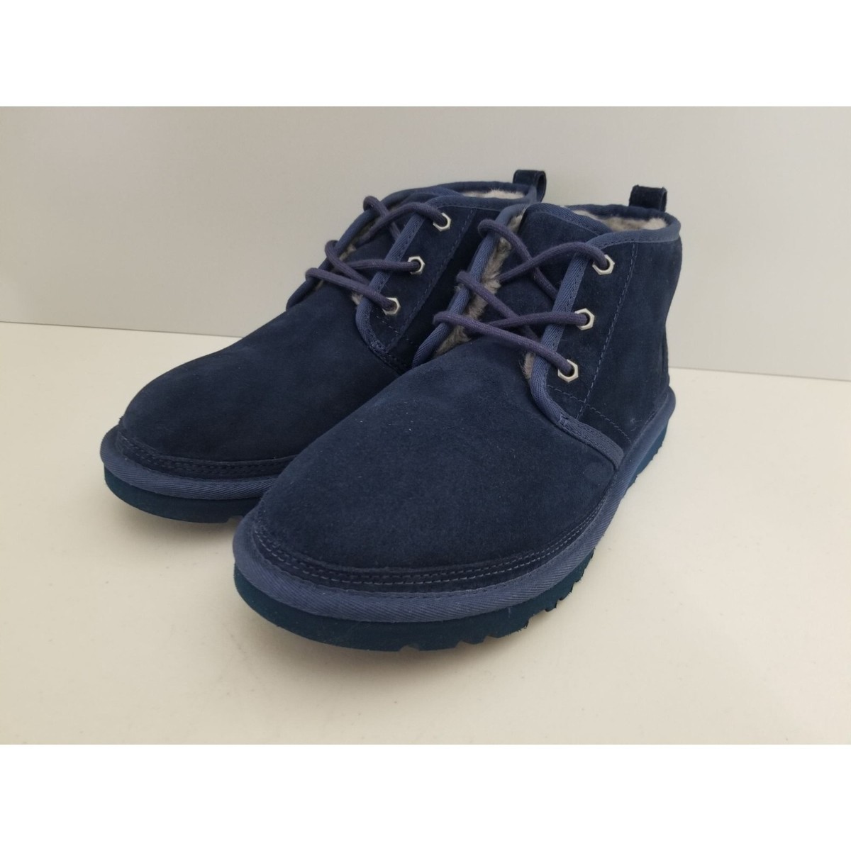 UGG Neumel Chukka Boot Navy Blue Suede Mens Size 10 43 New