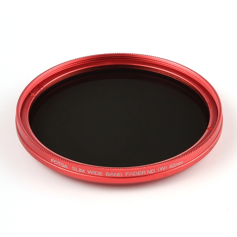 New FOTGA Fader Variable ND Filter 49mm ND2 to ND400 ND100 Neutral Density Red - Image 4 of 4