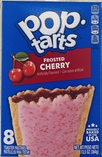 Kellogg's Pop Tarts FROSTED CHERRY Toaster Pastries 8 Count 13.5 oz Box