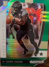 Keshawn Vaughn RC Prizm Draft 2020 Rookie Green Prizm Parallel Vanderbilt...