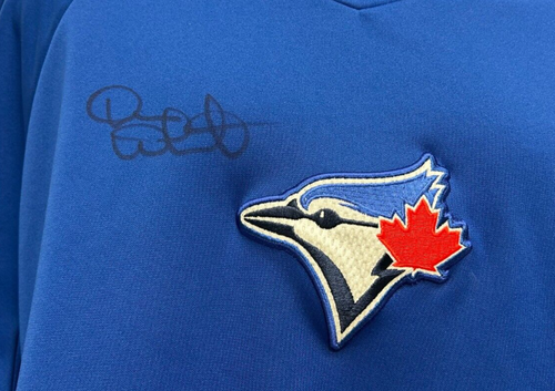 Devon White Signed Circa 2018 Toronto Blue Jays Warmup Shirt PSA 914 - Picture 2 of 4