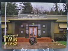 TWIN PEAKS - RARE GOLD BOX DVD POSTCARD No.30 - POLICE DEPARTMENT (DAVID LYNCH)