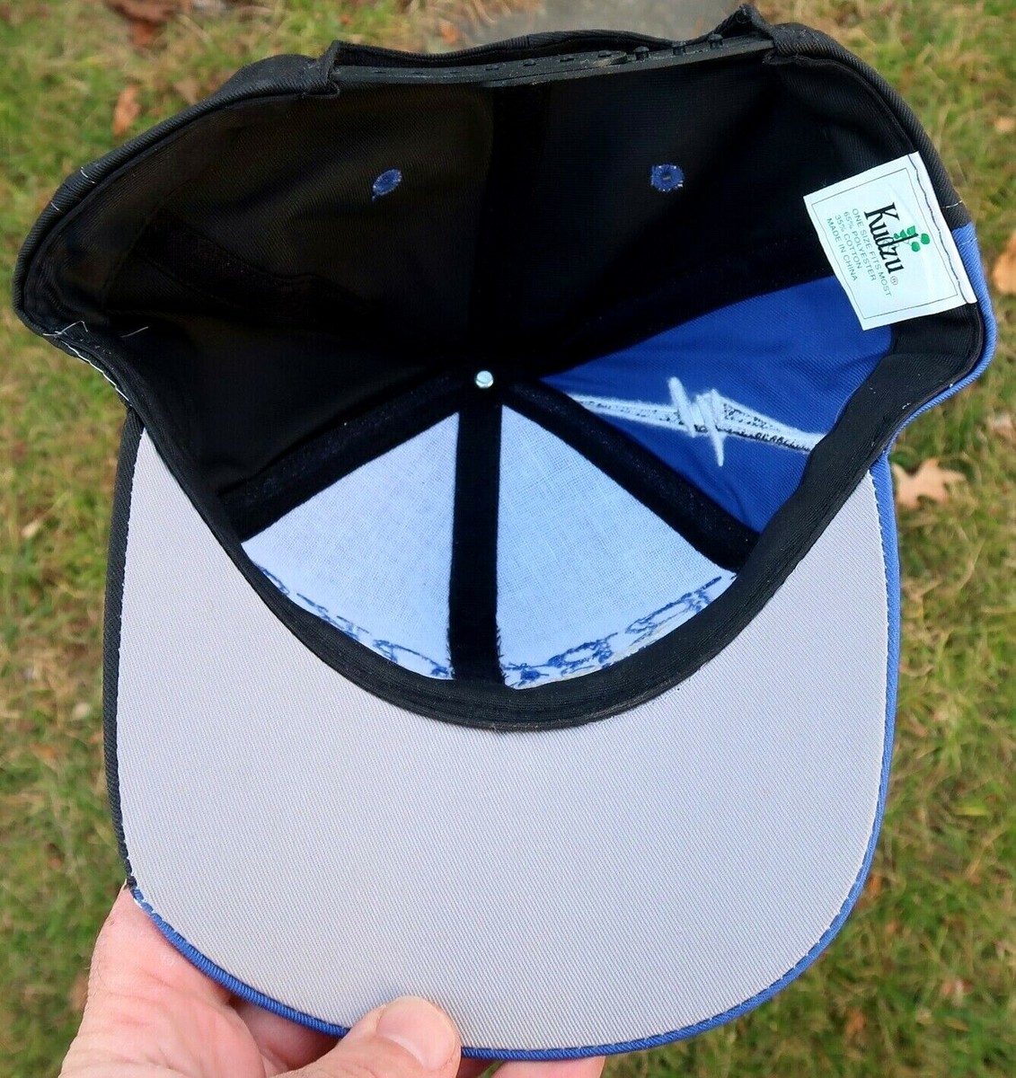 Vintage BROOKS & DUNN Black & Blue HAT, Cap 1990's - Barbed