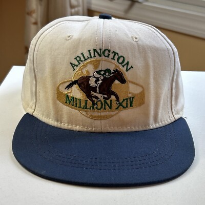 Arlington International Racecourse XIV Adjustable Hat Cap Horse Race USA Made