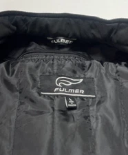 Fulmer Men's L Padded Stealth Motorcycle Jacket Full Zip Black