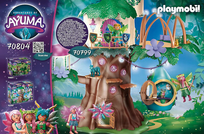 PLAYMOBIL Adventures Of Ayuma 70804 – Casa Goccia Delle Fate Con Luce, Gufo E Accessori
