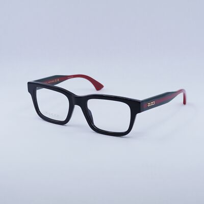NEW Gucci GG1865O 004 Black/Green/Red 52mm Eyeglasses