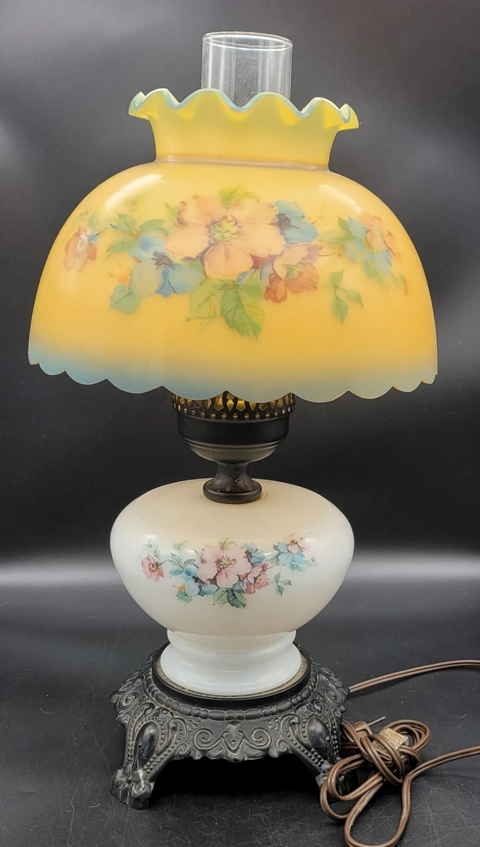 Vintage crystal hurricane lamps online
