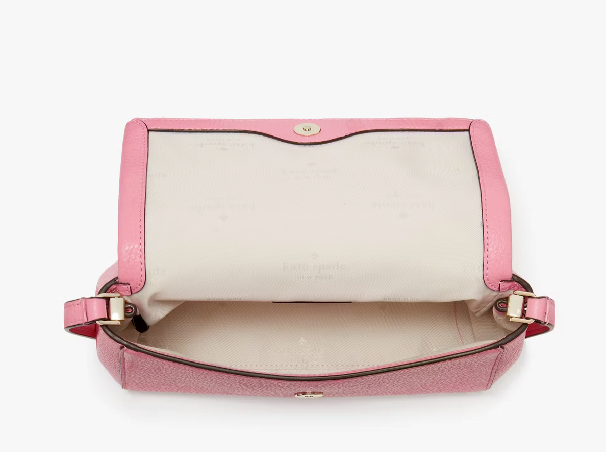 New Kate Spade Leila Mini Zip Crossbody Pebble Leather