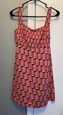 Diane Von Furstenberg DVF x Target Dress Womens 00 Pink Geo Mod Mini 90s NEW