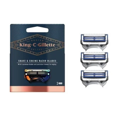 2 x 3 Pack - KING .C. GILLETTE Razor Blades *CLEARANCE PRICES*