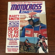 MOTOCROSS ACTION APRIL 1976 MARTY SMITH YZ400 HANNAH HANGTOWN  WINTER NATIONALS