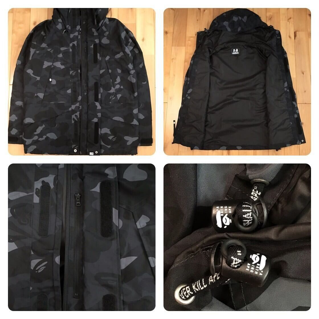 BAPE × NEIGHBORHOOD NBHD camo snowboard jacket Black A Bathing Ape Size M