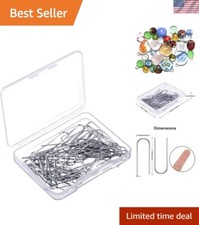 Nichrome Wire Jump Rings - 200 Pack with Storage Box for Easy Crafting