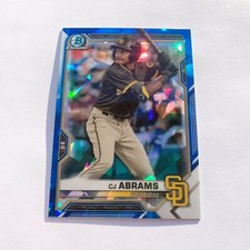 2021 Bowman Draft Sapphire Chrome CJ Abrams #BDC-76