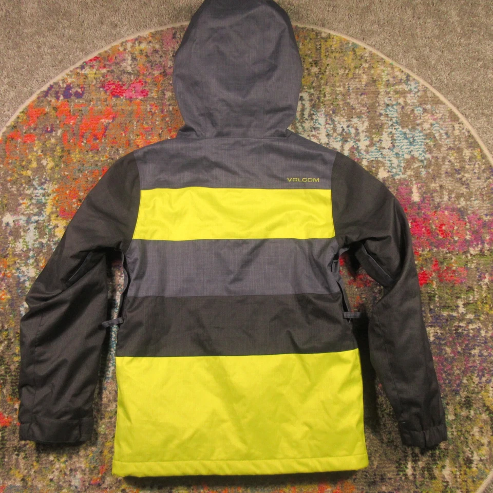 Chaqueta de Snowboard Volcom Juvenil M Negra Gris Amarilla Esquí Invierno Nieve Ventilada Usada en Excelente Condición Foto 2 de 4