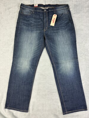 NEW Levi's 541 Athletic 42x31 Straight Mens Jeans Dark Wash Blue Sizes RT$79.50