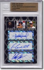 ELVIS ANDRUS * Eric Campbell * Cody Johnson Rookie Autograph BGS Auto RC 1/3
