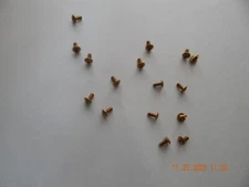 BRASS TRUSS HEAD PHILLIPS MACHINE SCREWS. 8/32 x 3/8" 18 PCS. NEW