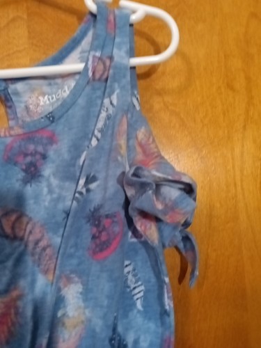 Mudd Kids Rumper Size S(7) Leaves Pattern With Key Hole In Back - Picture 4 of 8