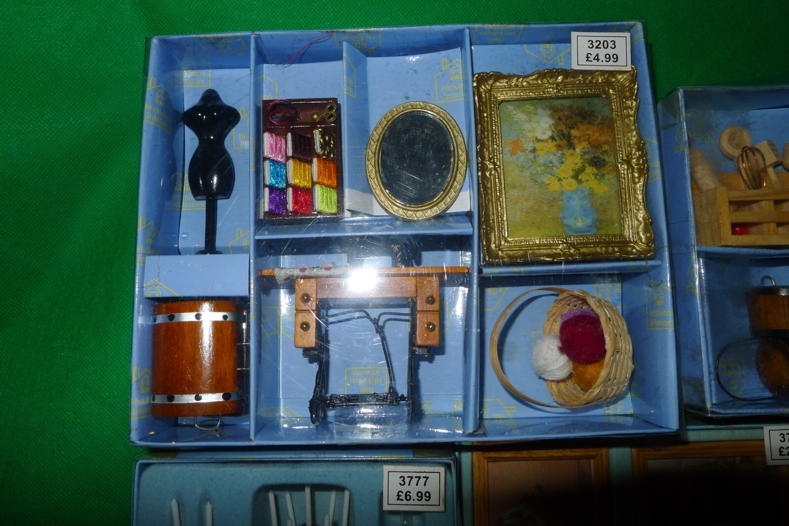 Dolls House furniture kitchen crockery candles chess set NEW Hickleton